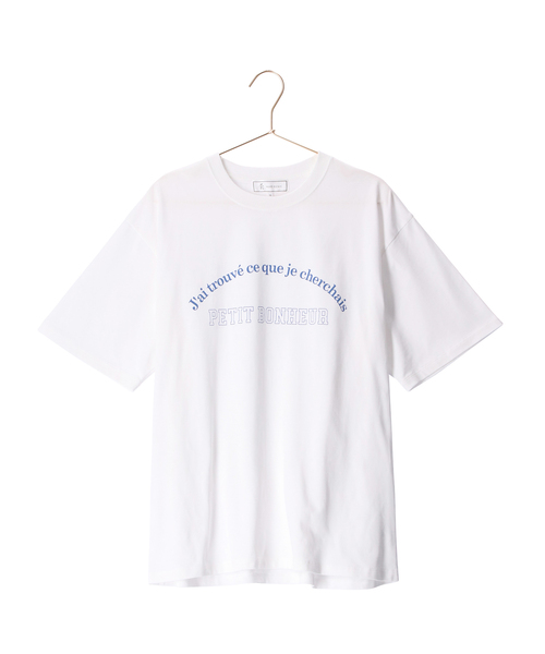 ROPE' PICNIC（ロペピクニック）の「リンクコーデ/BIGアソートロゴTシャツ（Tシャツ/カットソー・レディース・ホワイト/ブルー系その他6/チャコールグレー・38）」の5枚目の写真