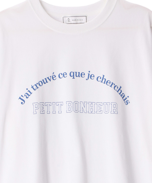 ROPE' PICNIC（ロペピクニック）の「リンクコーデ/BIGアソートロゴTシャツ（Tシャツ/カットソー・レディース・ホワイト/ブルー系その他6/チャコールグレー・38）」の11枚目の写真