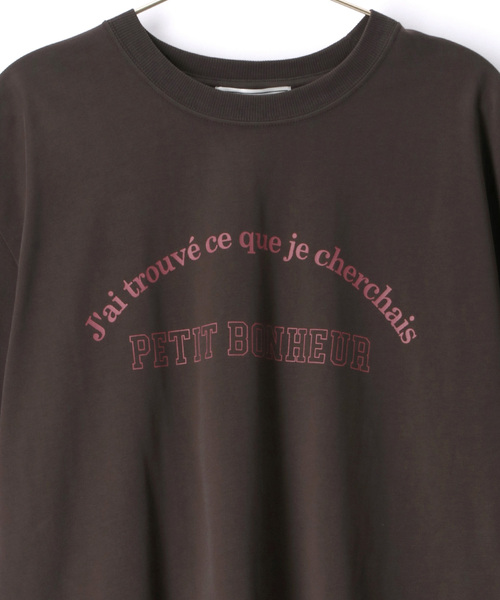 ROPE' PICNIC（ロペピクニック）の「リンクコーデ/BIGアソートロゴTシャツ（Tシャツ/カットソー・レディース・ホワイト/ブルー系その他6/チャコールグレー・38）」の12枚目の写真