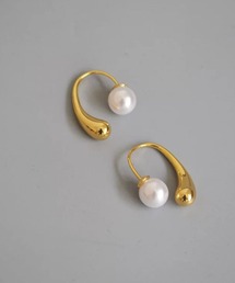 金属アレルギー対応エコパールピアス(両耳用)