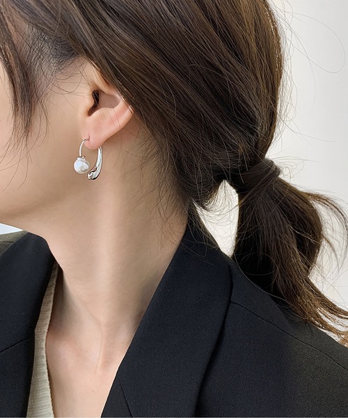 LA VORAGINE（ラ ヴォラジネ）の「金属アレルギー対応エコパールピアス(両耳用)（ピアス（両耳用）・レディース・シルバー/ゴールド・FREE）」の10枚目の写真