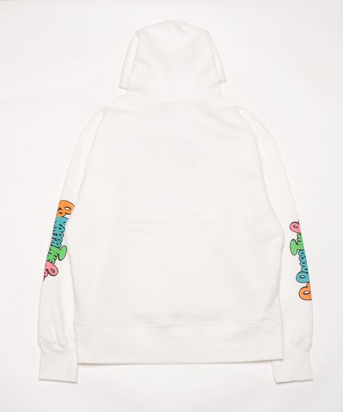 JACKROSE（ジャックローズ）の「PRTR-グラフィック発砲プリントフーデットパーカー（パーカー・メンズ・ブラック/ホワイト・M/L）」の3枚目の写真