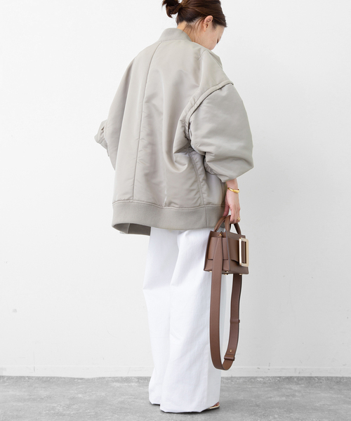 CALUX(キャラクス)の「【CALUX/キャラクス】 BOMBER JACKET(MA-1・レディース・チャコールグレー・FREE)」の20枚目の写真