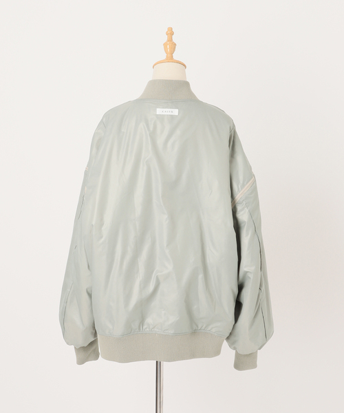 CALUX(キャラクス)の「【CALUX/キャラクス】 BOMBER JACKET(MA-1・レディース・チャコールグレー・FREE)」の7枚目の写真