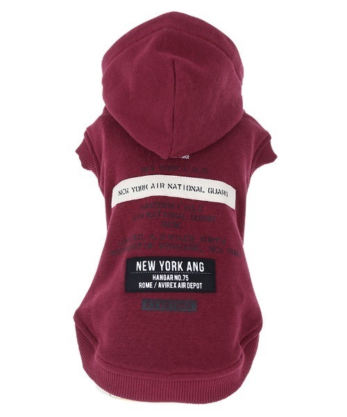 AVIREX/A.N.Gパッチ&プリントパーカー(ペットウェア)|AVIREX(アヴィレックス) AVIREX/A.N.Gパッチ&プリントパーカー(ペットウェア)|AVIREX(アヴィレックス)