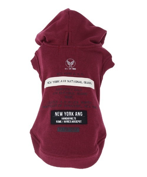 AVIREX/A.N.Gパッチ&プリントパーカー(ペットウェア)|AVIREX(アヴィレックス) AVIREX/A.N.Gパッチ&プリントパーカー(ペットウェア)|AVIREX(アヴィレックス)