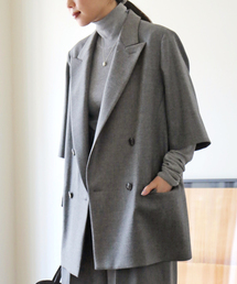 AP STUDIO | DRY WOOL HALFSLEEVE JACKET(その他アウター)