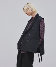 tk.TAKEO KIKUCHI | ノースリーブダブルジャケットベスト(ベスト)