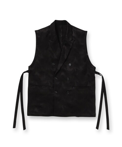 tk.TAKEO KIKUCHI（ティーケータケオキクチ）の「◆ノースリーブダブルジャケットベスト（ベスト・メンズ・ブラック系/ブラック・88）」の3枚目の写真