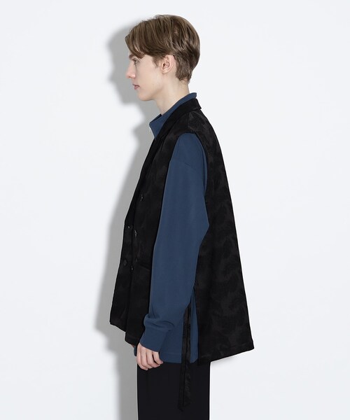 tk.TAKEO KIKUCHI（ティーケータケオキクチ）の「◆ノースリーブダブルジャケットベスト（ベスト・メンズ・ブラック系/ブラック・88）」の5枚目の写真