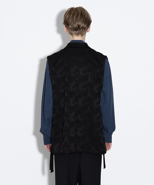 tk.TAKEO KIKUCHI（ティーケータケオキクチ）の「◆ノースリーブダブルジャケットベスト（ベスト・メンズ・ブラック系/ブラック・88）」の6枚目の写真