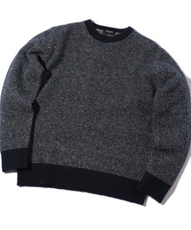 MEN'S BIGI | バーズアイクルーネックニット(ニット/セーター)