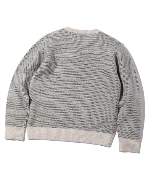 MEN'S BIGI（メンズビギ）の「バーズアイクルーネックニット（ニット/セーター・メンズ・ネイビー/ホワイト系その他・01/02/03）」の13枚目の写真