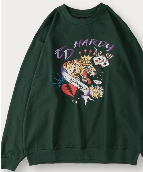 Ed Hardy(エドハーディー)の「【Ed Hardy/エド・ハーディー】グラフィックプリントスウェット/バックプリント/アームプリント/ビッグシルエット(スウェット・メンズ・グリーン系その他3/グリーン系その他/ブルー系その他/ブラック系その他/ブルー/グリーン/ブラック/グリーン系その他2/ブラック系その他2/イエロー/イエロー系その他・L/M)」の7枚目の写真