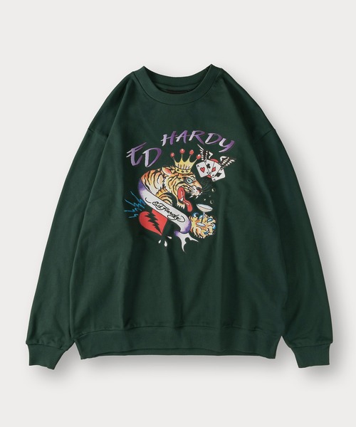 Ed Hardy(エドハーディー)の「【Ed Hardy/エド・ハーディー】グラフィックプリントスウェット/バックプリント/アームプリント/ビッグシルエット(スウェット・メンズ・グリーン系その他3/グリーン系その他/ブルー系その他/ブラック系その他/ブルー/グリーン/ブラック/グリーン系その他2/ブラック系その他2/イエロー/イエロー系その他・L/M)」の16枚目の写真