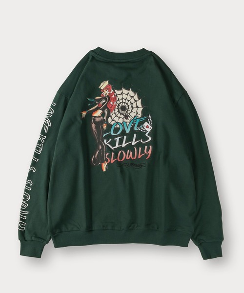 Ed Hardy(エドハーディー)の「【Ed Hardy/エド・ハーディー】グラフィックプリントスウェット/バックプリント/アームプリント/ビッグシルエット(スウェット・メンズ・グリーン系その他3/グリーン系その他/ブルー系その他/ブラック系その他/ブルー/グリーン/ブラック/グリーン系その他2/ブラック系その他2/イエロー/イエロー系その他・L/M)」の21枚目の写真