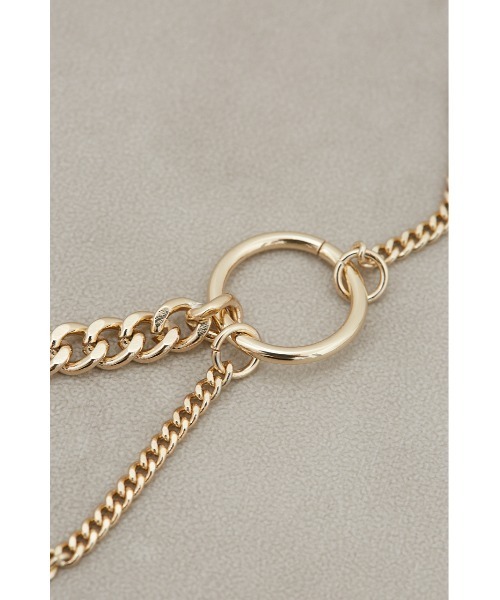 AZUL by moussy（アズールバイマウジー）の「アシンメトリーチェーンコンビネーションネックレス（ネックレス・レディース・ゴールド系その他/シルバー・FREE）」の7枚目の写真