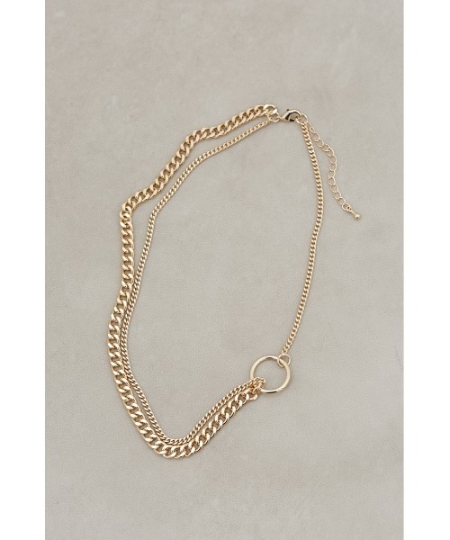 AZUL by moussy（アズールバイマウジー）の「アシンメトリーチェーンコンビネーションネックレス（ネックレス・レディース・ゴールド系その他/シルバー・FREE）」の13枚目の写真