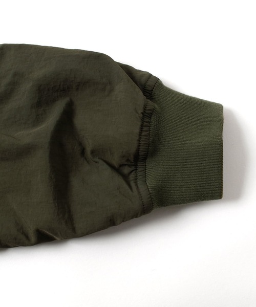 GLAZOS（グラソス）の「【リバーシブル】裏ボア・MA-1（ブルゾン・キッズ・カーキ/ブラック・140cm/150cm/160cm/170cm）」の9枚目の写真
