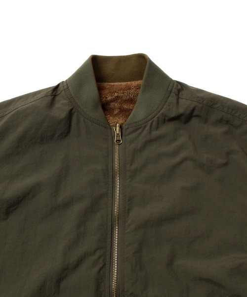 GLAZOS（グラソス）の「【リバーシブル】裏ボア・MA-1（ブルゾン・キッズ・カーキ/ブラック・140cm/150cm/160cm/170cm）」の7枚目の写真