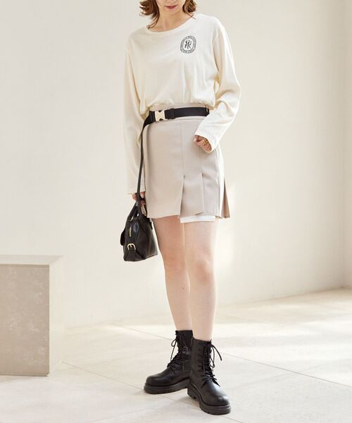 MAJESTIC LEGON（マジェスティックレゴン）の「アソートロゴTシャツ（Tシャツ/カットソー・レディース・アイボリー/ピンク系その他2/ホワイト系その他2・MEDIUM）」の12枚目の写真