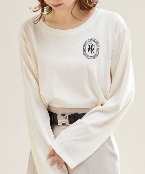 MAJESTIC LEGON（マジェスティックレゴン）の「アソートロゴTシャツ（Tシャツ/カットソー・レディース・アイボリー/ピンク系その他2/ホワイト系その他2・MEDIUM）」の17枚目の写真