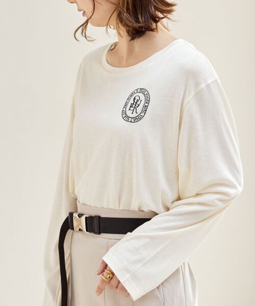 MAJESTIC LEGON（マジェスティックレゴン）の「アソートロゴTシャツ（Tシャツ/カットソー・レディース・アイボリー/ピンク系その他2/ホワイト系その他2・MEDIUM）」の18枚目の写真