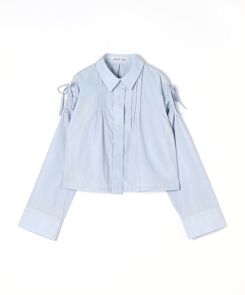 179/WG(イチナナキュウダブルジー)の「ヒヨク刺繍カッティングシャツ(シャツ/ブラウス・レディース・チャコールグレー/ブルー/オフホワイト・MEDIUM)」の6枚目の写真