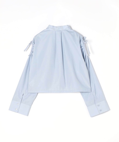 179/WG(イチナナキュウダブルジー)の「ヒヨク刺繍カッティングシャツ(シャツ/ブラウス・レディース・チャコールグレー/ブルー/オフホワイト・MEDIUM)」の7枚目の写真