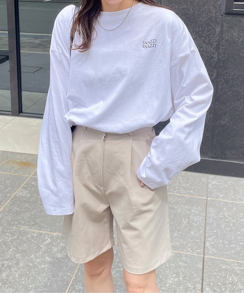 LE MORE(リモア)の「オーバーサイズフォトプリントロンT(Tシャツ/カットソー・レディース・ホワイト系その他/ホワイト系その他2・FREE)」の3枚目の写真