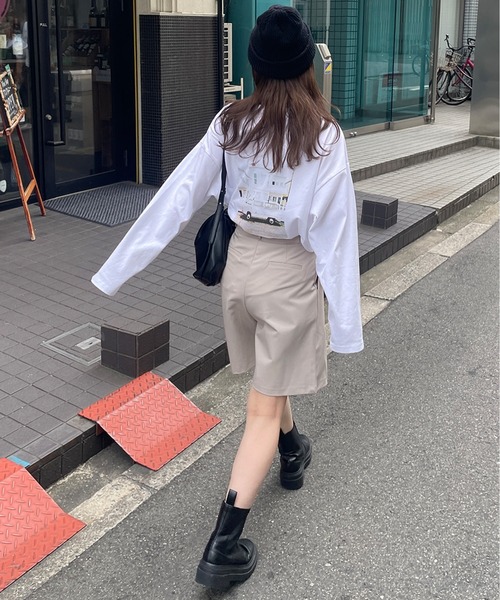 LE MORE(リモア)の「オーバーサイズフォトプリントロンT(Tシャツ/カットソー・レディース・ホワイト系その他/ホワイト系その他2・FREE)」の5枚目の写真