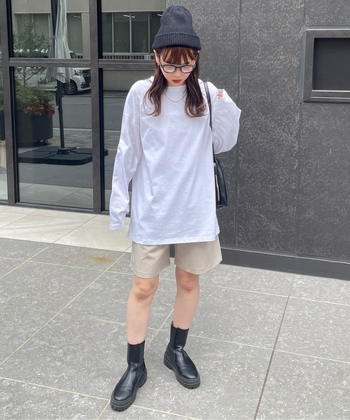 LE MORE(リモア)の「オーバーサイズフォトプリントロンT(Tシャツ/カットソー・レディース・ホワイト系その他/ホワイト系その他2・FREE)」の8枚目の写真
