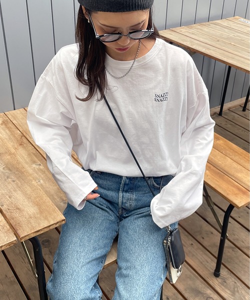 LE MORE(リモア)の「オーバーサイズフォトプリントロンT(Tシャツ/カットソー・レディース・ホワイト系その他/ホワイト系その他2・FREE)」の16枚目の写真