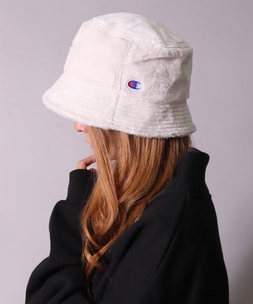 Champion（チャンピオン）の「(LF)【Champion】シールボア バケットハット（ハット・レディース・チャコールグレー/ライトブラウン/アイボリー/ブラック・58cm）」の6枚目の写真