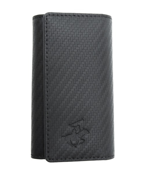 BEVERLY HILLS POLO CLUB（ビバリーヒルズポロクラブ）の「【Beverly Hills Polo Club/ビバリーヒルズポロクラブ】ワンポイントポニー レザーキーケース（ボタン開閉）（キーケース/キーアクセサリー・メンズ・ブラック/ネイビー/グリーン/ブラック系2/ブラック系1/ダークブラウン・FREE）」の12枚目の写真