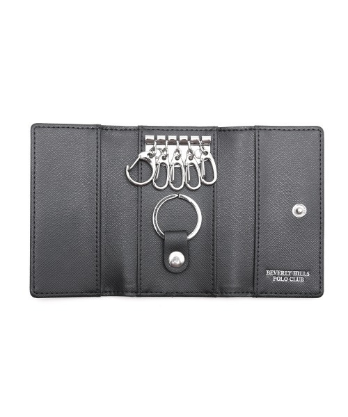 BEVERLY HILLS POLO CLUB（ビバリーヒルズポロクラブ）の「【Beverly Hills Polo Club/ビバリーヒルズポロクラブ】ワンポイントポニー レザーキーケース（ボタン開閉）（キーケース/キーアクセサリー・メンズ・ブラック/ネイビー/グリーン/ブラック系2/ブラック系1/ダークブラウン・FREE）」の18枚目の写真