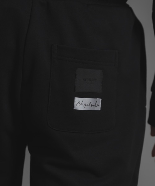 KUUUPY（クーピー）の「KUUUPY × Nagatsuka  蛙刺繍裏毛スウェットパンツ（スウェットパンツ・メンズ・グレー/ブラック・LARGE/SMALL/MEDIUM）」の7枚目の写真
