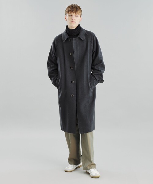 MACKINTOSH PHILOSOPHY（ﾏｯｷﾝﾄｯｼｭ ﾌｨﾛｿﾌｨｰ）の「GREY LABEL ウールベルテッドコート（その他アウター・レディース・ダークネイビー/グレー系その他2・6/2）」の2枚目の写真