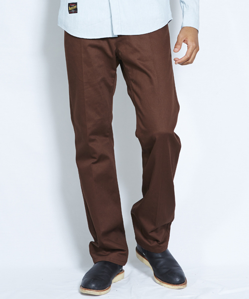 ROTAR(ローター)の「Note Embroidery Work Pants / ワークパンツ(チノパンツ・メンズ・ブラウン/ネイビー/ブラック/カーキ・LARGE/MEDIUM)」の3枚目の写真