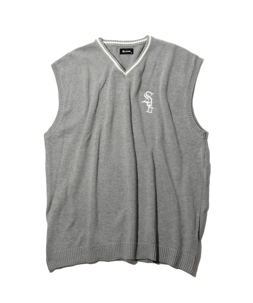 セール】V-NECK KNIT VEST（ベスト）｜Subciety（サブサエティ