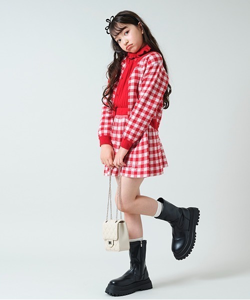 by LOVEiT(バイラビット)の「ニットスカート(スカート・キッズ・レッド/レッド系その他/ブラック・160cm/130cm/140cm/120cm/150cm)」の15枚目の写真
