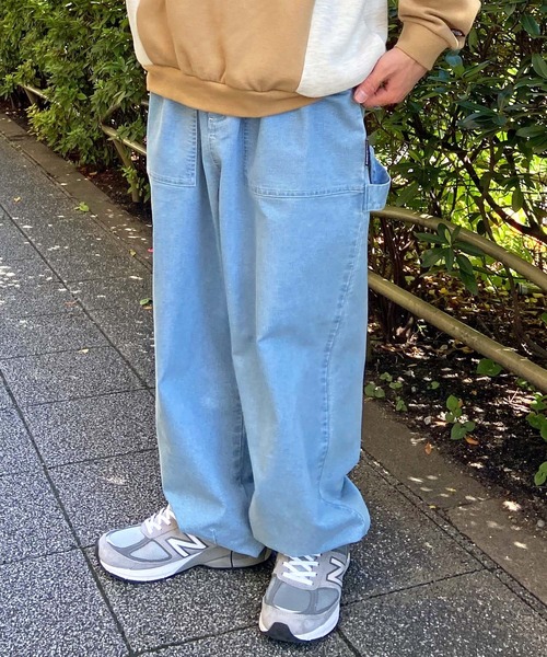 DC(ディーシー)の「DC/ディーシー ペインターパンツ デニム ストレッチ セットアップ対応 DPT241006(デニムパンツ・メンズ・ライトブルー/レオパード/スミクロ・L/M/XL)」の3枚目の写真
