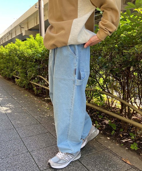 DC(ディーシー)の「DC/ディーシー ペインターパンツ デニム ストレッチ セットアップ対応 DPT241006(デニムパンツ・メンズ・ライトブルー/レオパード/スミクロ・L/M/XL)」の4枚目の写真