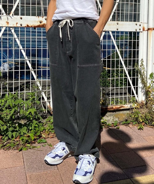 DC(ディーシー)の「DC/ディーシー ペインターパンツ デニム ストレッチ セットアップ対応 DPT241006(デニムパンツ・メンズ・ライトブルー/レオパード/スミクロ・L/M/XL)」の12枚目の写真