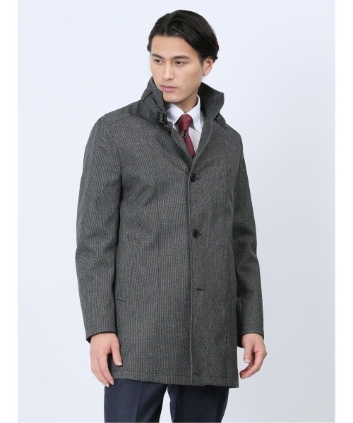 TAKA-Q（タカキュー）の「タカキュー 撥水防風 スタンドカラーコート