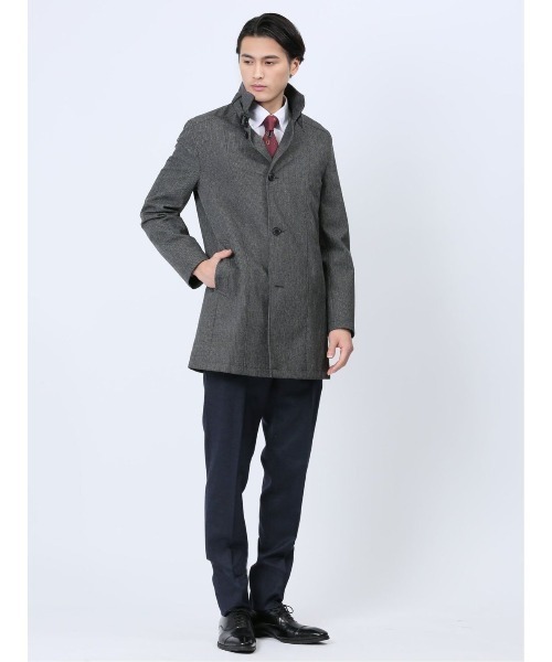 TAKA-Q（タカキュー）の「タカキュー 撥水防風 スタンドカラーコート