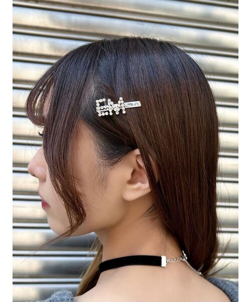 EATME（イートミー）の「ストーンヘアクリップset（バレッタ/ヘアクリップ・レディース・シルバー・FREE）」の3枚目の写真