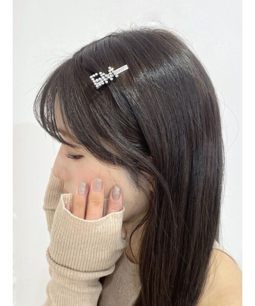 EATME（イートミー）の「ストーンヘアクリップset（バレッタ/ヘアクリップ・レディース・シルバー・FREE）」の4枚目の写真