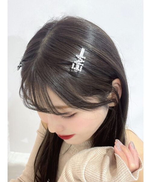 EATME（イートミー）の「ストーンヘアクリップset（バレッタ/ヘアクリップ・レディース・シルバー・FREE）」の5枚目の写真