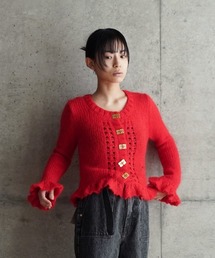 GANNI ガニー　モヘア　カーディガン GANNI（ガニー）の「GANNI Mohair Cardigan（ニット/セーター